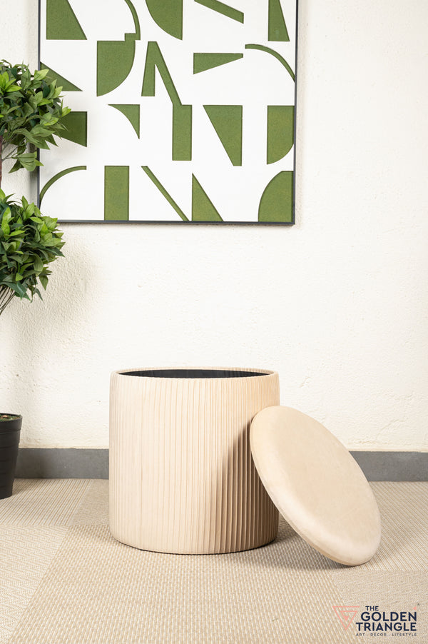Ciara Suede Storage Pouffe