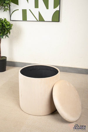 Ciara Suede Storage Pouffe