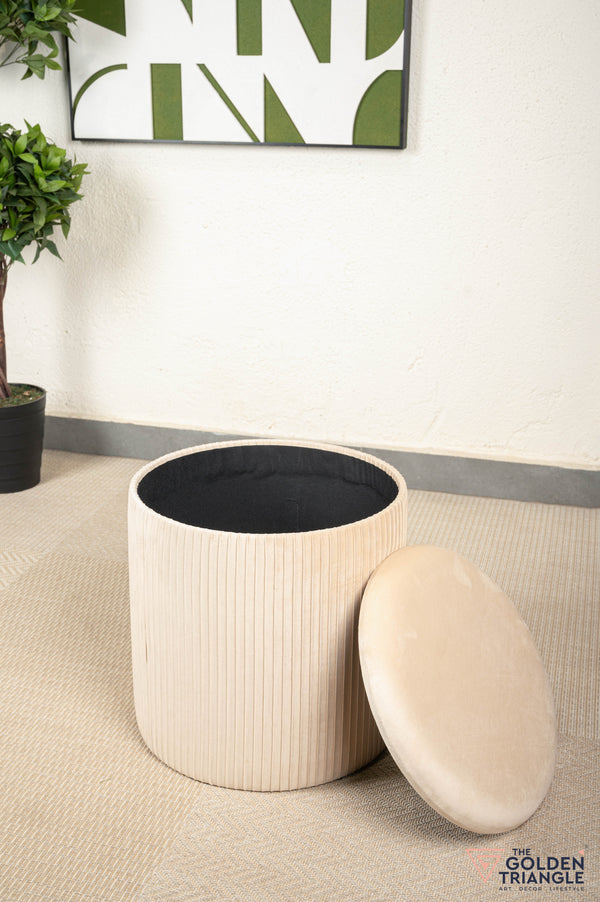 Ciara Suede Storage Pouffe