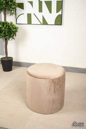 Ciara Suede Storage Pouffe