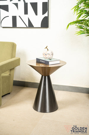 Simone Side Table - Black & Gold