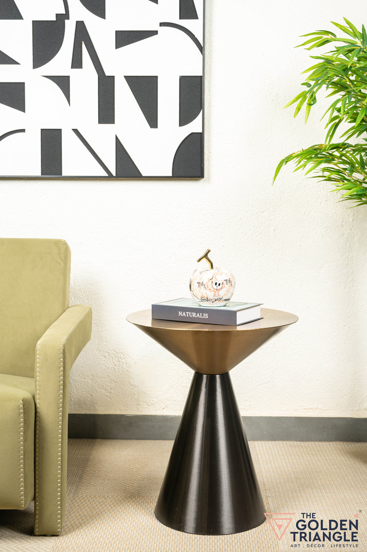 Simone Side Table - Black & Gold