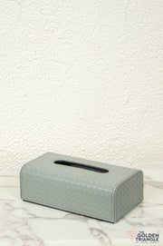 Nexa Weaved Leatherette Tissue Box - Gray