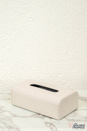 Nexa Weaved Leatherette Tissue Box - Beige