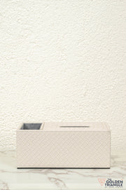 Orla Weaved Tissue Box with Remote Holder