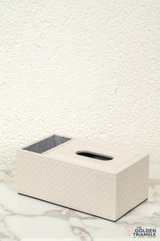 Orla Weaved Tissue Box with Remote Holder