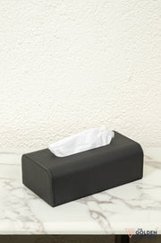 Nexa Weaved Leatherette Tissue Box - Black