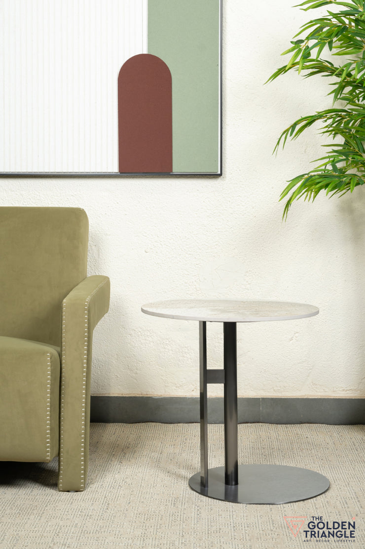 Sorriso C Side Table - Gunmetal