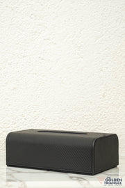 Nexa Weaved Leatherette Tissue Box - Black