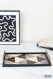 Aria Geometric Rectangular Tray