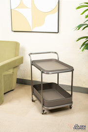 Camille Faux Leather Trolley - Gray