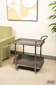 Camille Faux Leather Trolley - Gray