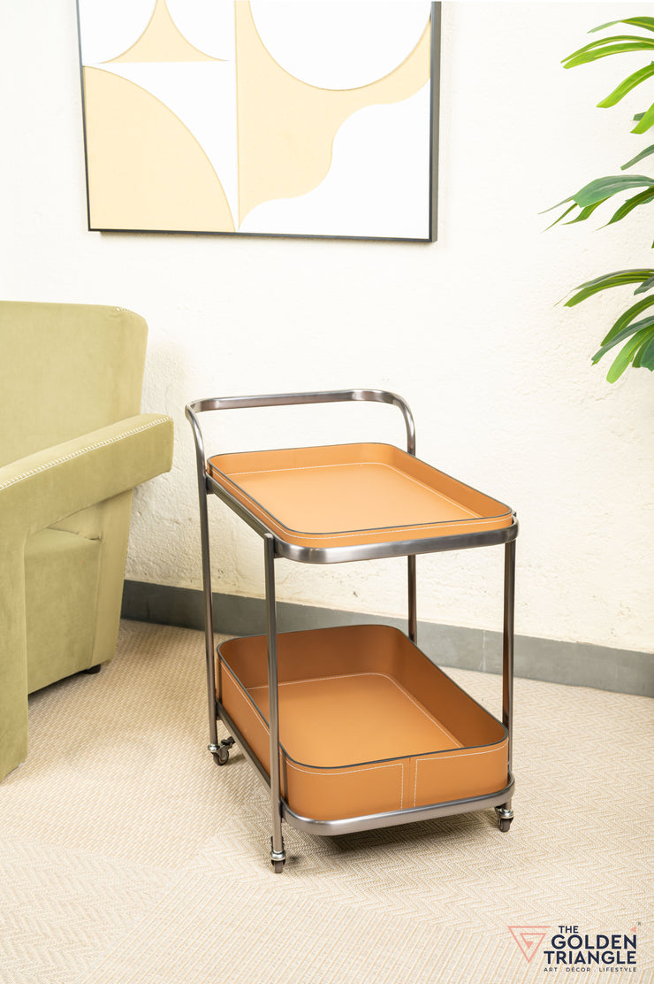 Camille Faux Leather Trolley - Tan