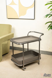 Camille Faux Leather Trolley - Gray