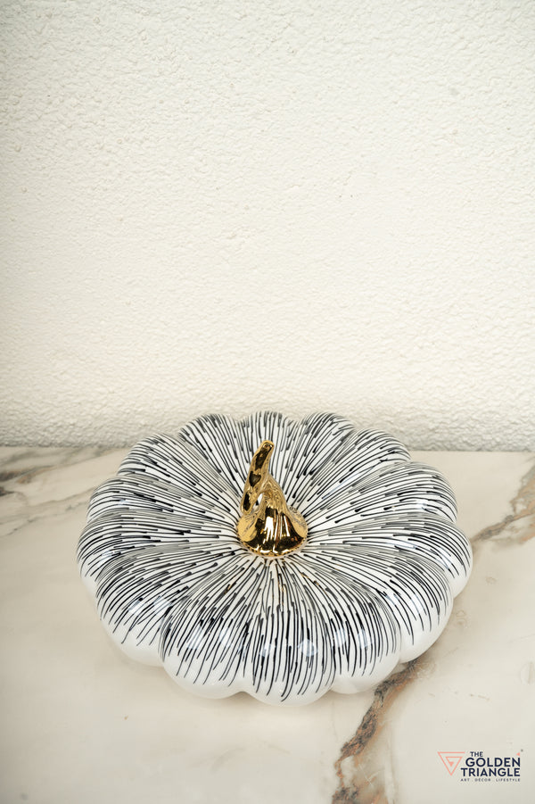 Harvest Ceramic Pumpkin Artefact - Big