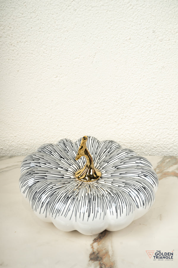 Harvest Ceramic Pumpkin Artefact - Big