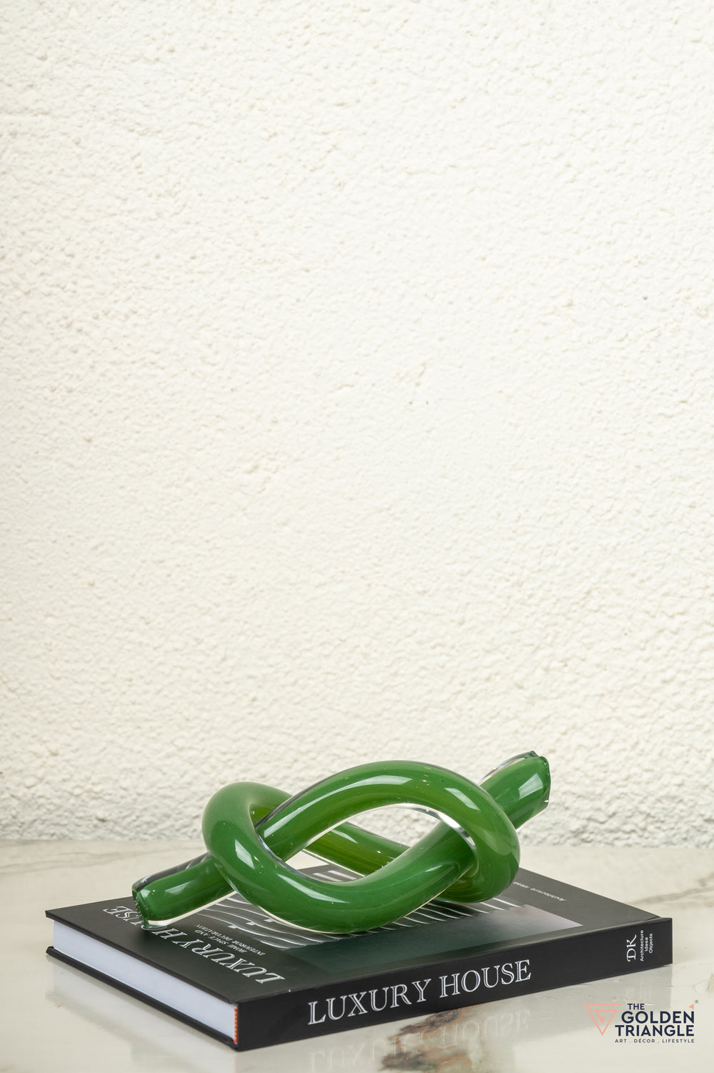 Infinity Glass Knot - Green