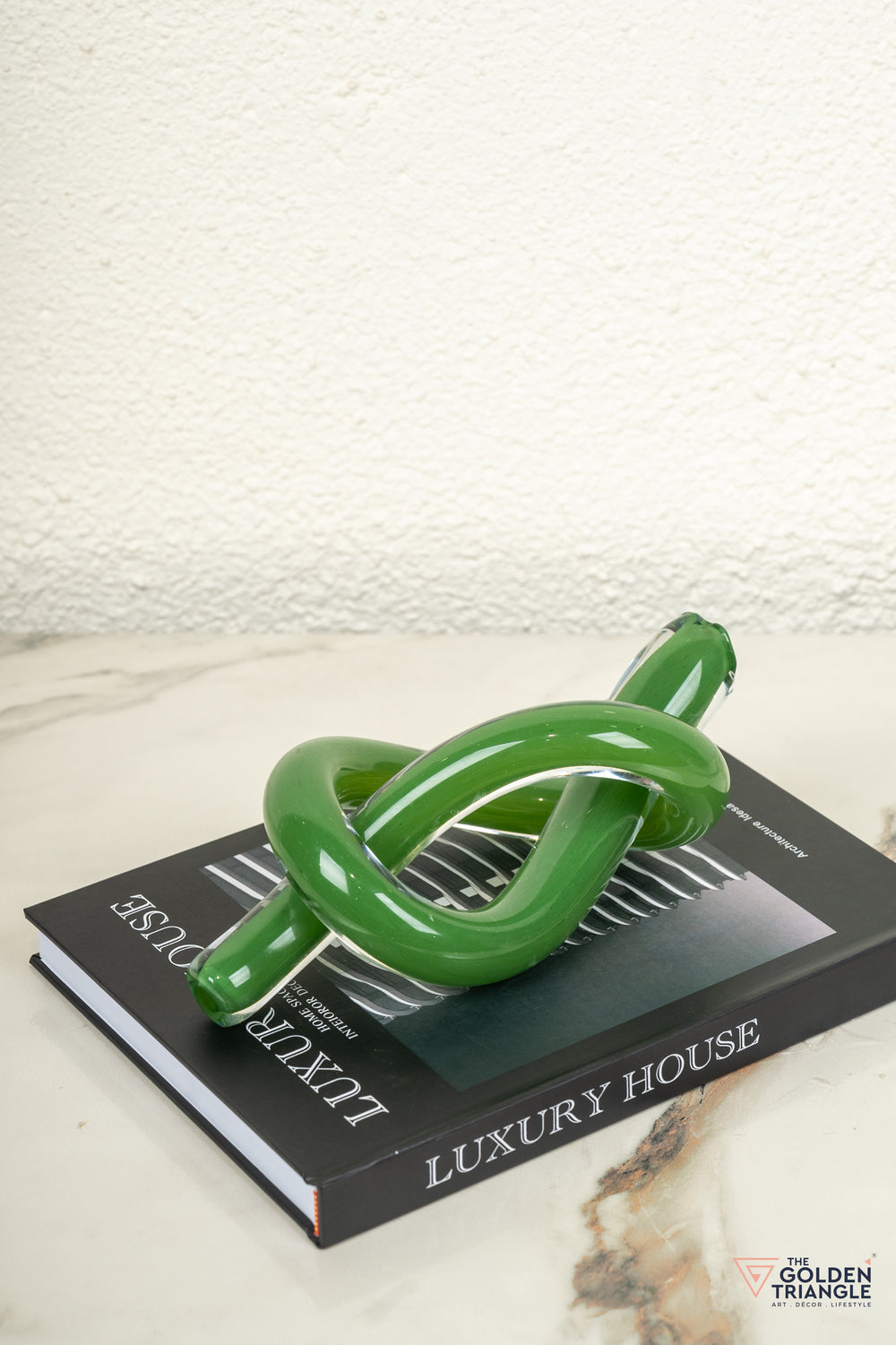 Infinity Glass Knot - Green