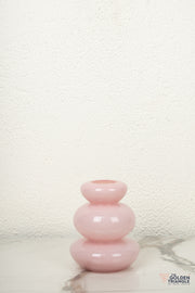 Cascade Glass Vase - Pink - Small