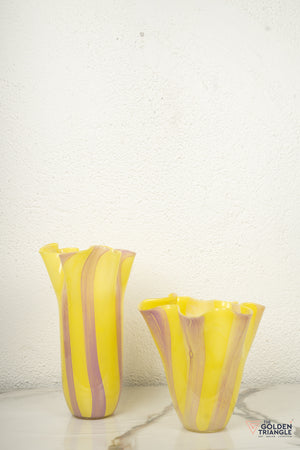 Harmony Glass Vase - Yellow
