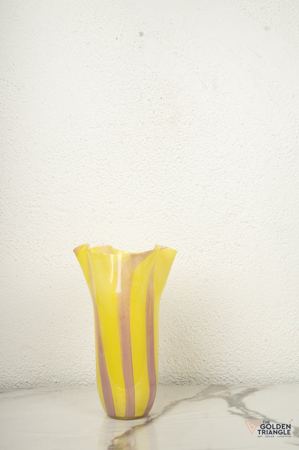 Harmony Glass Vase - Yellow