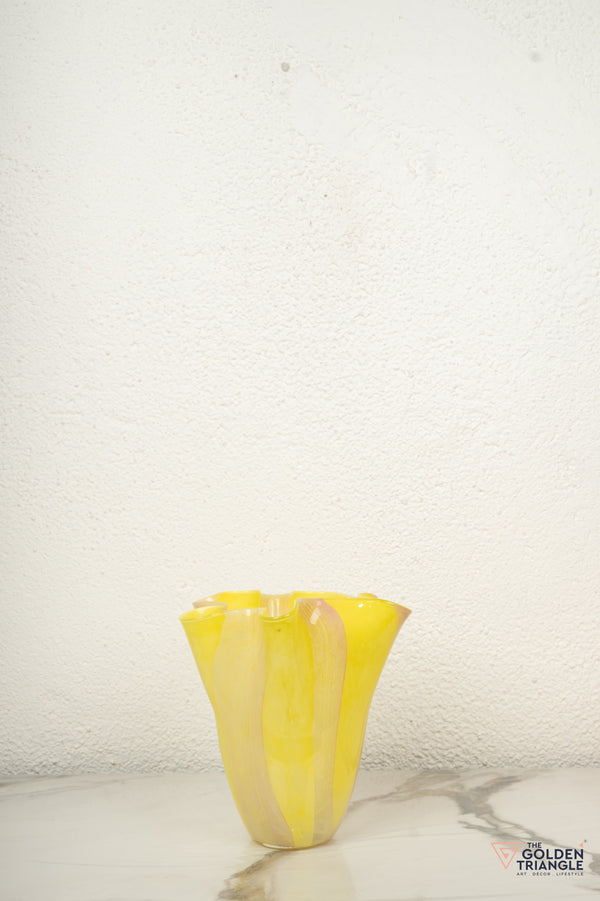 Harmony Glass Vase - Yellow