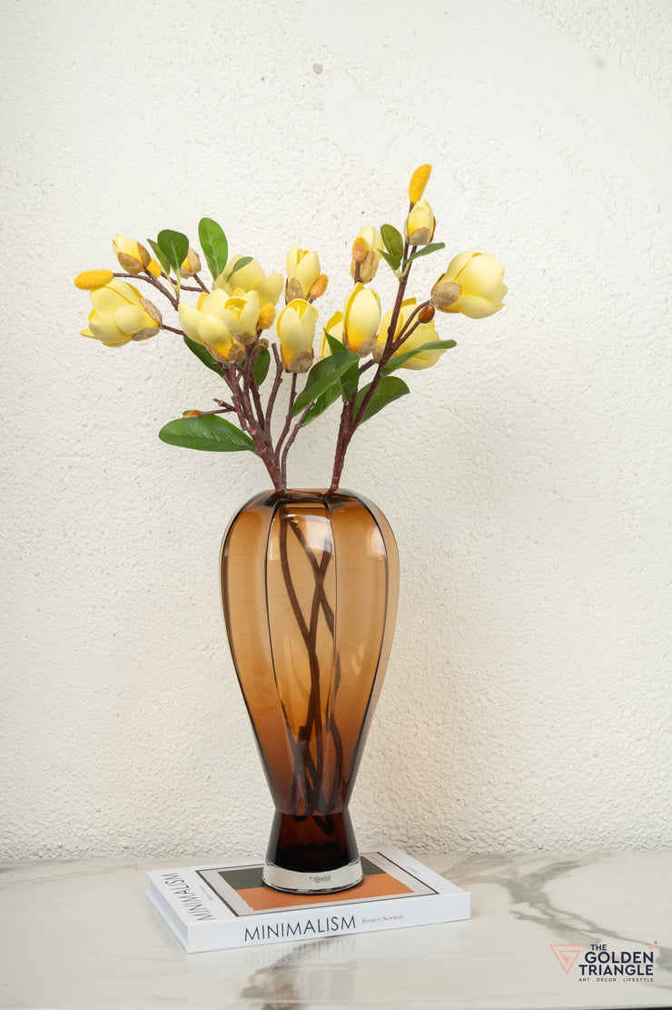 Twilight Glass Vase - Tall - Amber