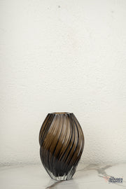 Iris Glass Vase - Brown