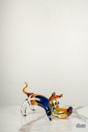 Lupoe Dog Glass Sculpture