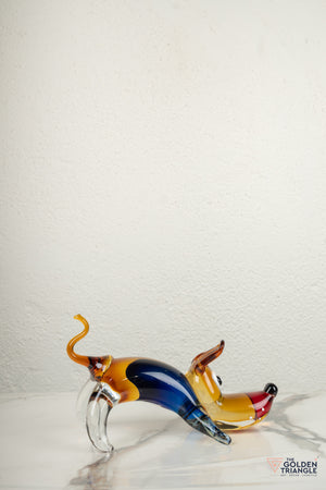 Lupoe Dog Glass Sculpture