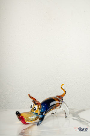 Lupoe Dog Glass Sculpture