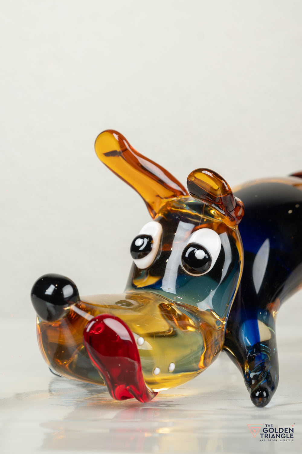 Lupoe Dog Glass Sculpture