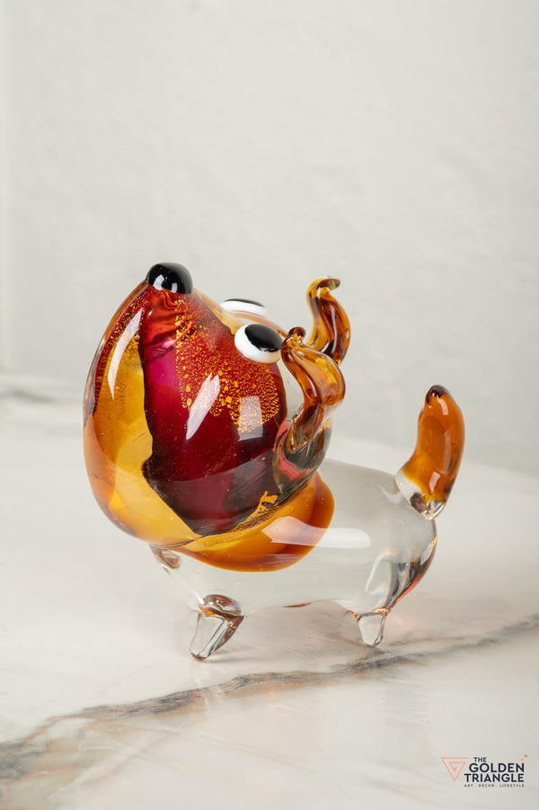 Barkyn Dog Glass Sculpture