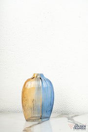 Utopia Glass Vase - Amber & Blue (Tall)