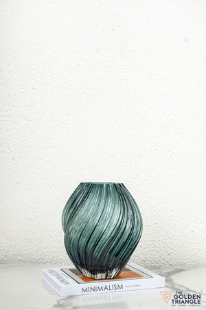 Iris Glass Vase - See Green