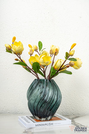 Iris Glass Vase - See Green