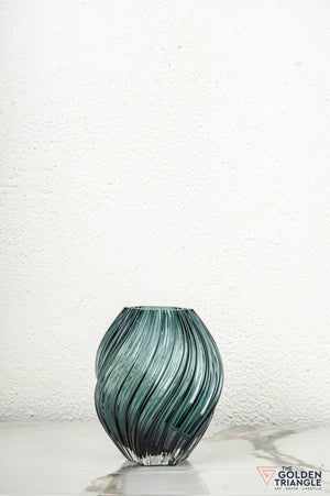 Iris Glass Vase - See Green