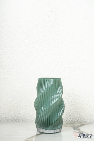 Aster Glass Vase - Green