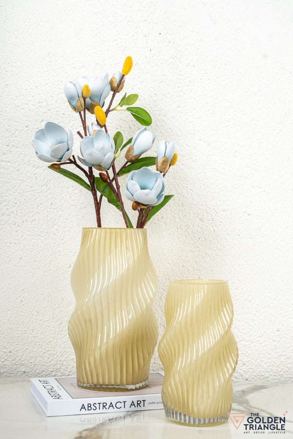Aster Glass Vase - Yellow