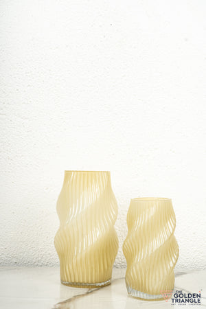 Aster Glass Vase - Yellow