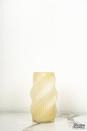 Aster Glass Vase - Yellow