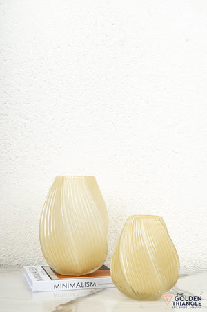 Aster Glass Vase - Yellow