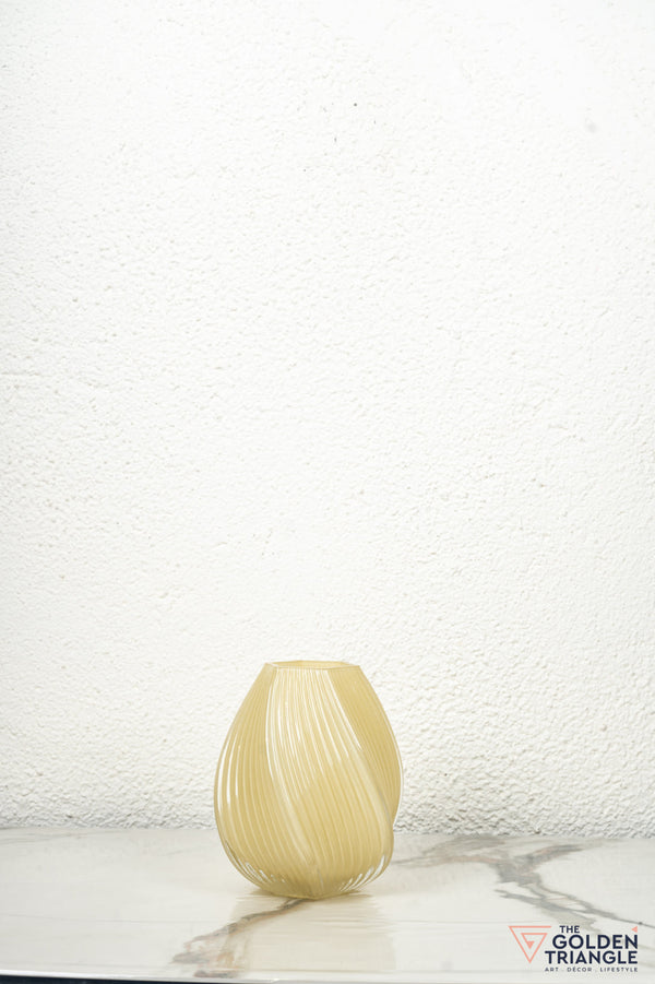 Aster Glass Vase - Yellow