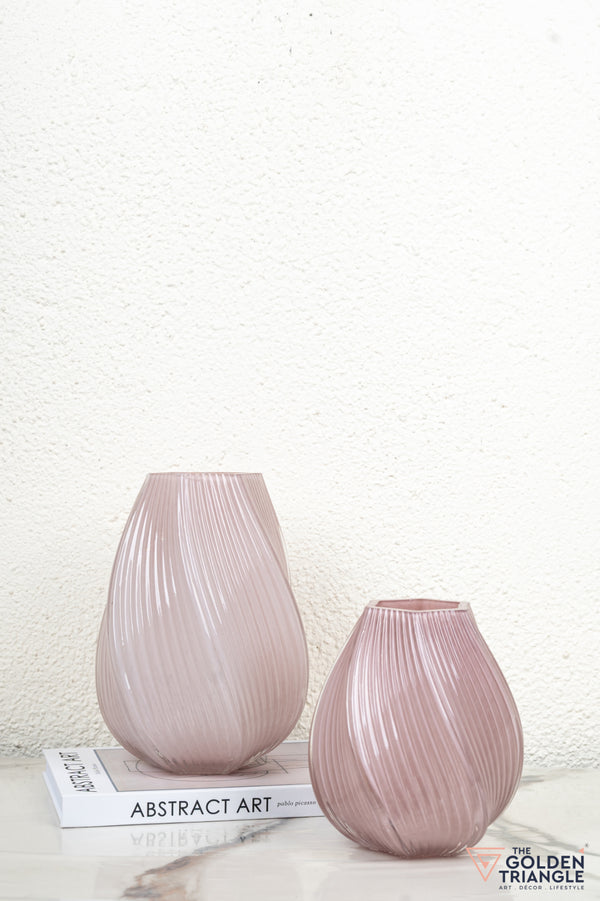 Aster Glass Vase - Pink