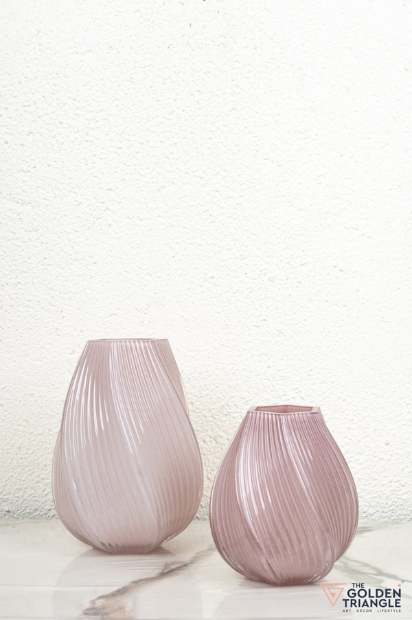 Aster Glass Vase - Pink
