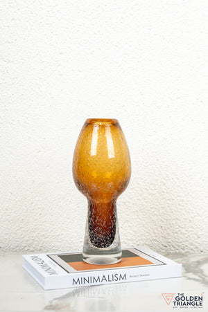 Tundra Glass Vase - Amber