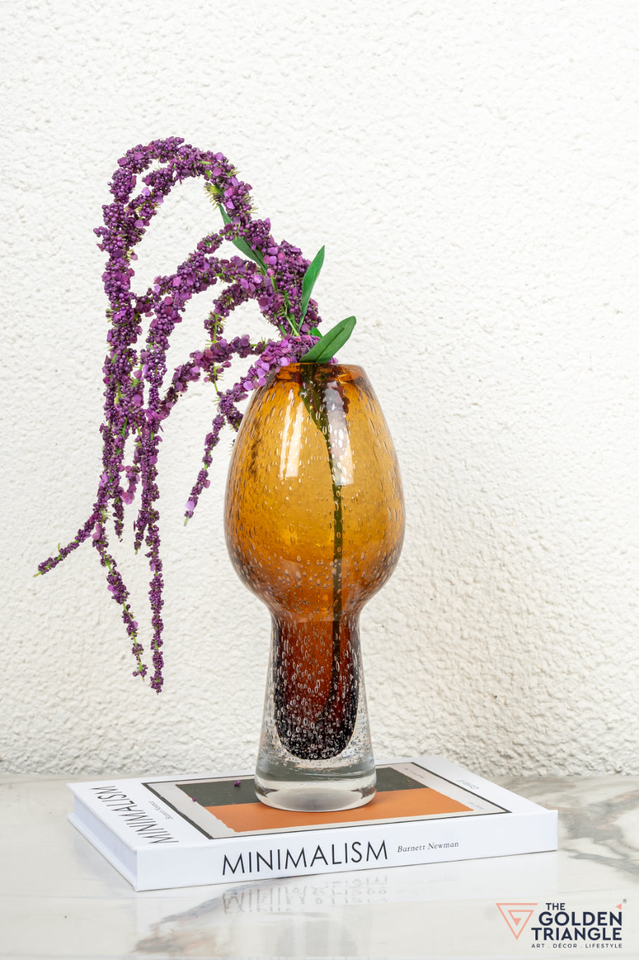 Tundra Glass Vase - Amber