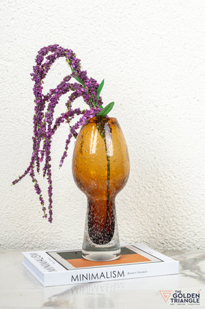 Tundra Glass Vase - Amber