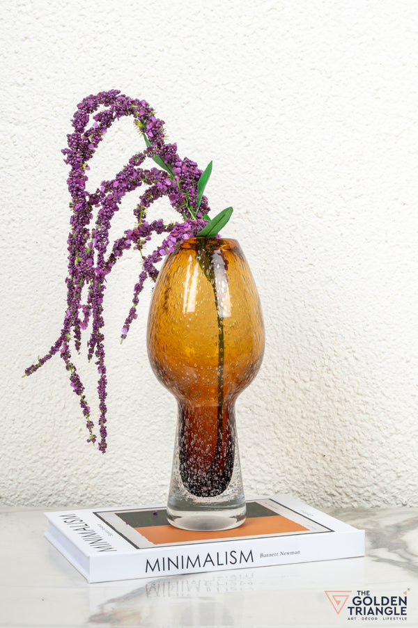 Tundra Glass Vase - Amber