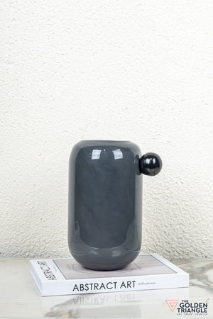 Vesper Glass Vase - Gray